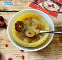 Hỗ trợ trị ho cho bé với yến chưng lê thơm ngon, bổ dưỡng